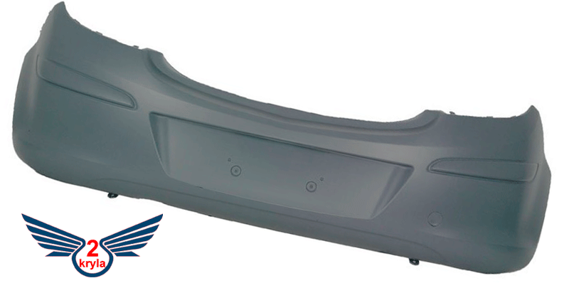 Бампер задній Opel Corsa 2007-2011 (грунтувати 5-D)