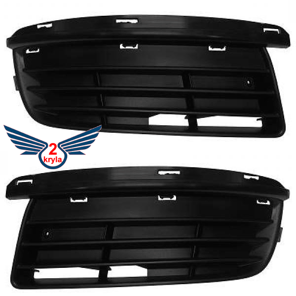 Решетка в бампер  VW Golf V 2007-2009 (Универсал)