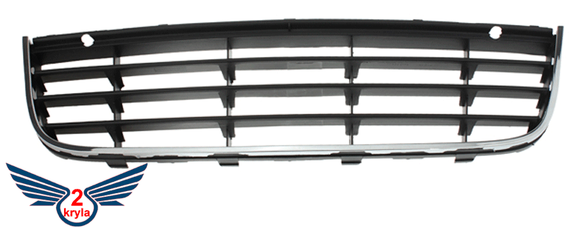 Решітка в бампер VW Golf V 2007-2009 (С хромованим молдингом) Універсал
