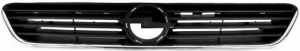 Решітка Opel Astra G 1998-2009 (Хромированная, чорна)