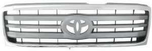 Решетка Toyota Land Cruiser 100 2005-2008 (Хромированная серая)