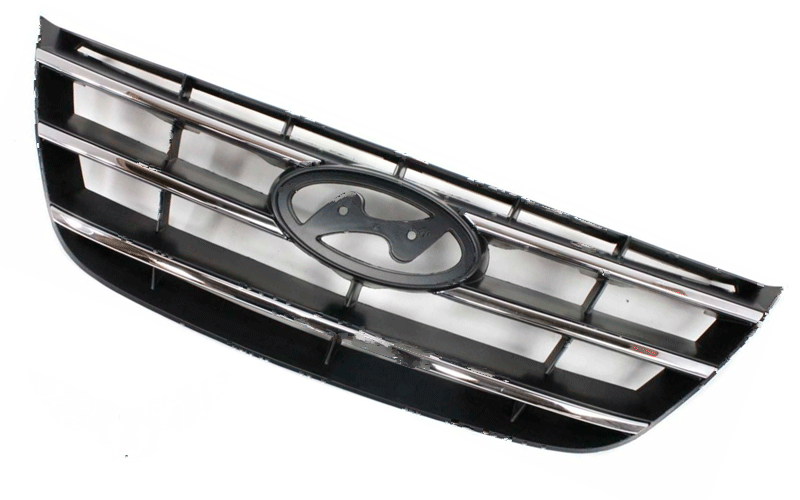 Решетка Hyndai Sonata 2008-2010 (Хромированная-черная)