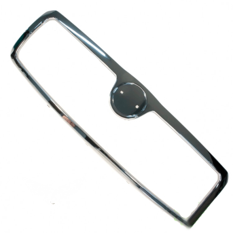 Решетка в капоте Skoda Fabia 1999-2005 рамка внутренняя хромированная