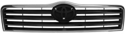 Решітка Toyota Avensis 2003-2006 (Хромированная чорна)